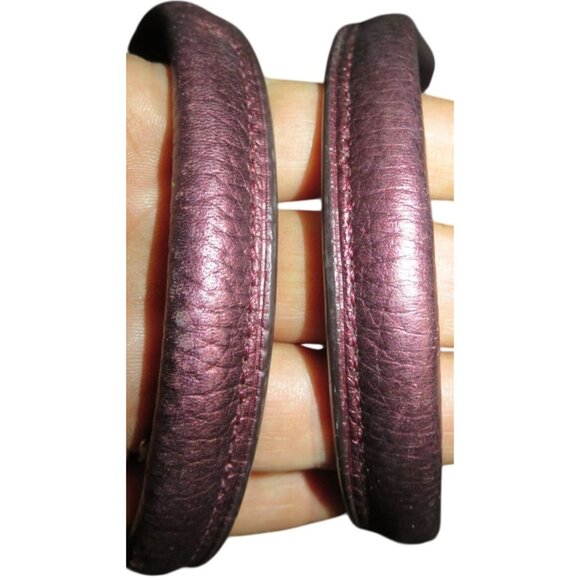 Coach Swagger 27 Cherry Metallic Pebble Leather Double Handle Satchel 36497 - Picture 5 of 15